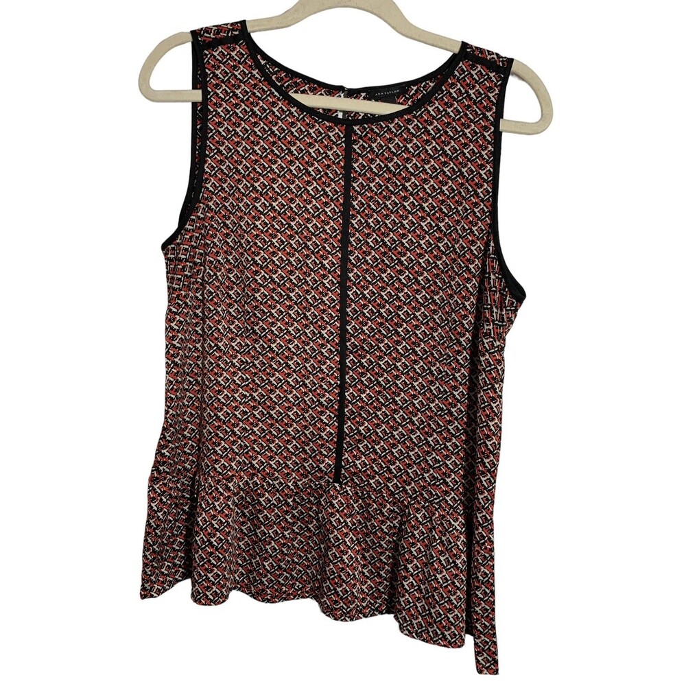 Ann Taylor Women's Size 12 Career Peplum Workwear Sleeveless Lightweight Top